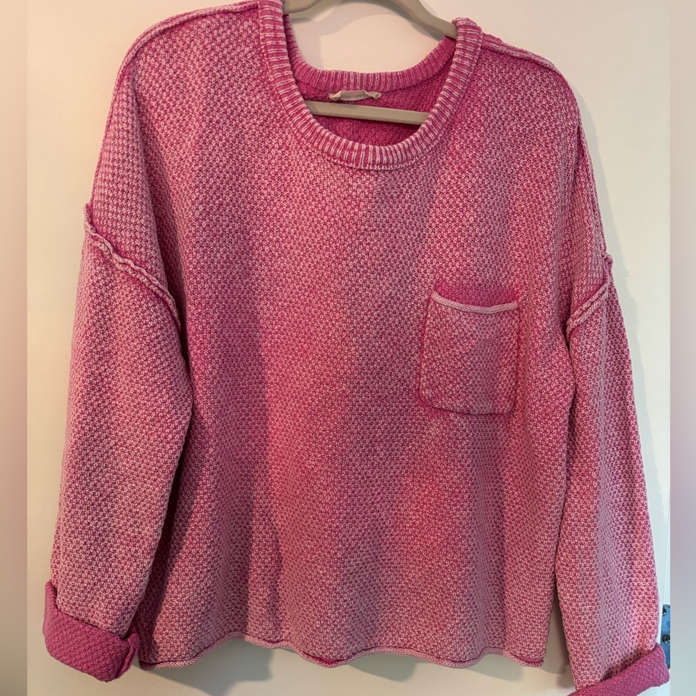 Cozy Pink Knit Sweater
